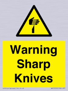 Warning Sharp Knives